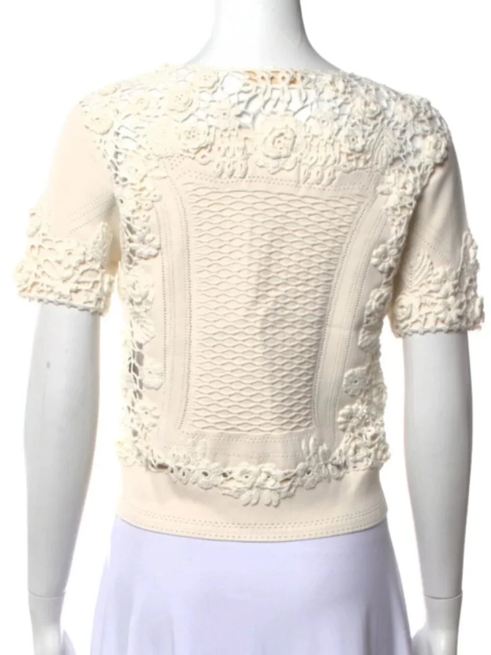 NWOT ULLA JOHNSON Stella Short Sleeve Knit Top Sweater in Pristine S $750